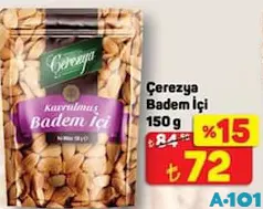 ÇEREZYA BADEM İÇİ 150 G ÇEREZYA BADEM İÇİ 150 G
